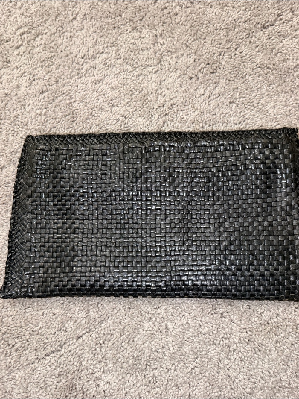 Prada Black Woven Madras Woven Clutch - Picture 7 of 12